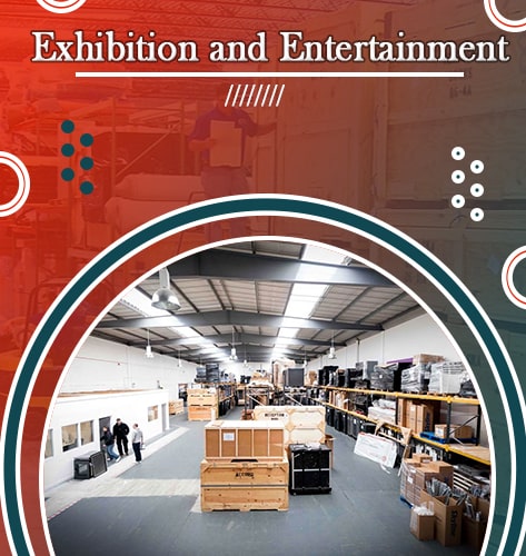 warehouse services for exhibition and entertainment industries
