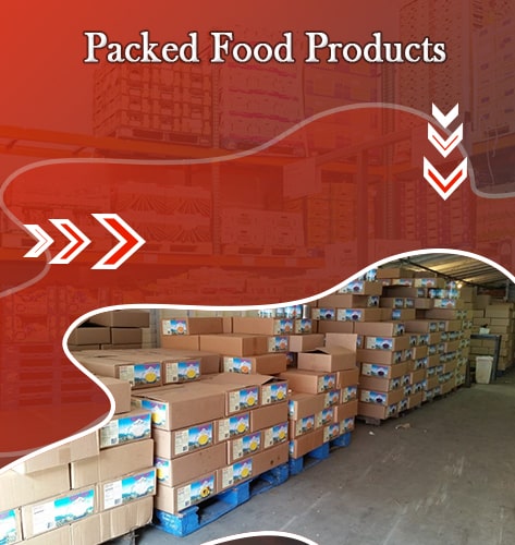 warehouse services for packed food products industries